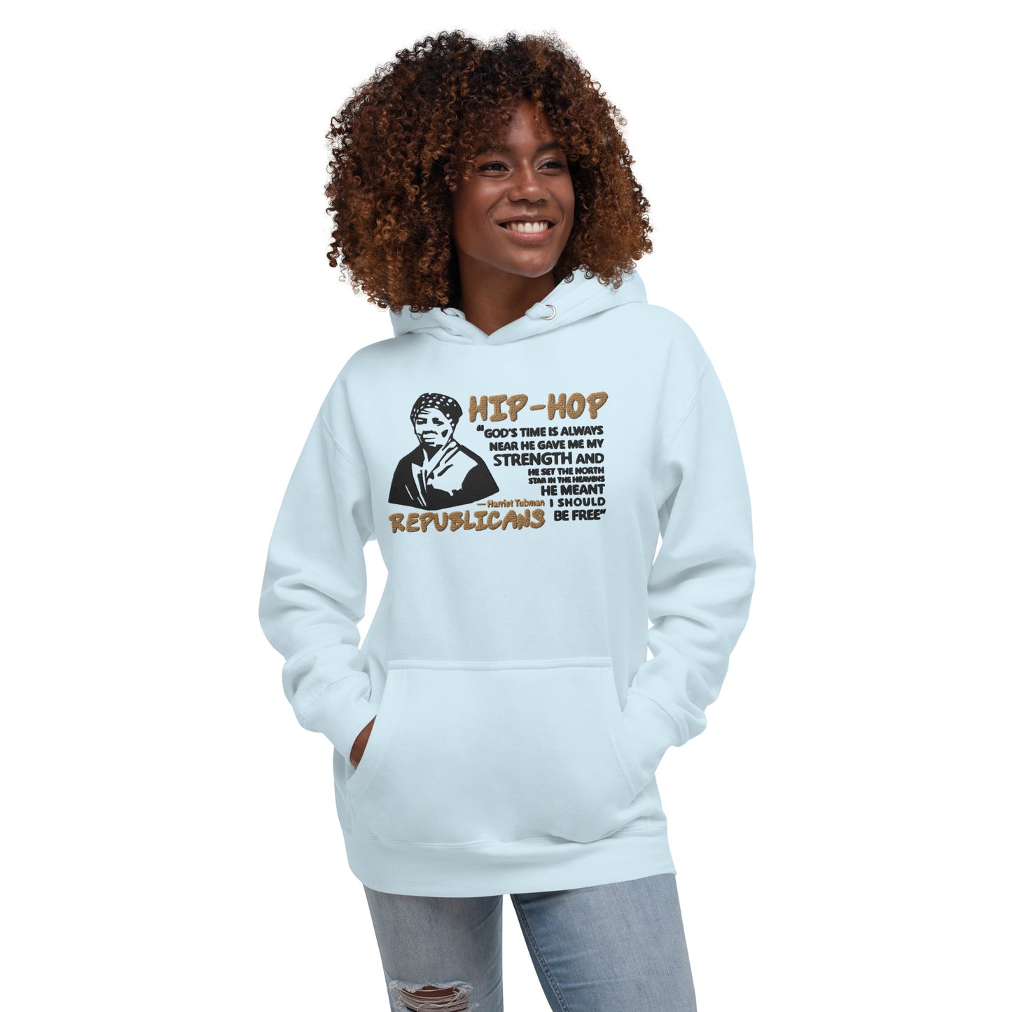 Embroidery Harriet Tubman Premium Hoodie