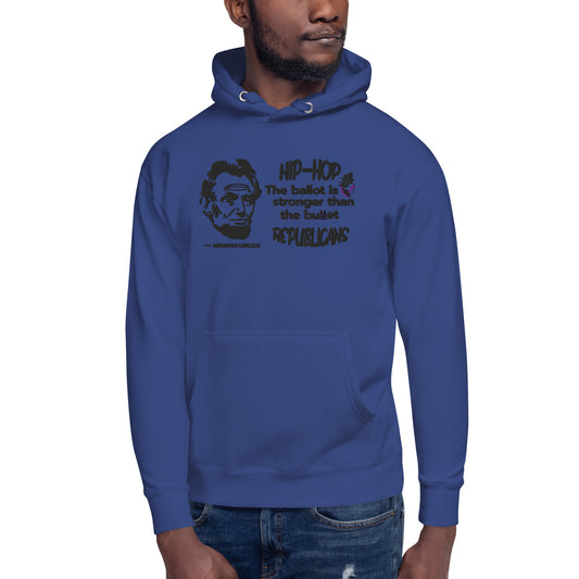Embroidery Abraham Lincoln Premium Hoodie