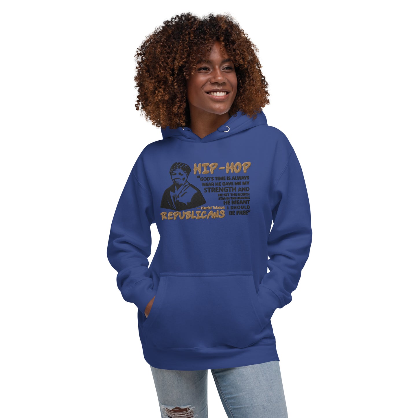 Embroidery Harriet Tubman Premium Hoodie