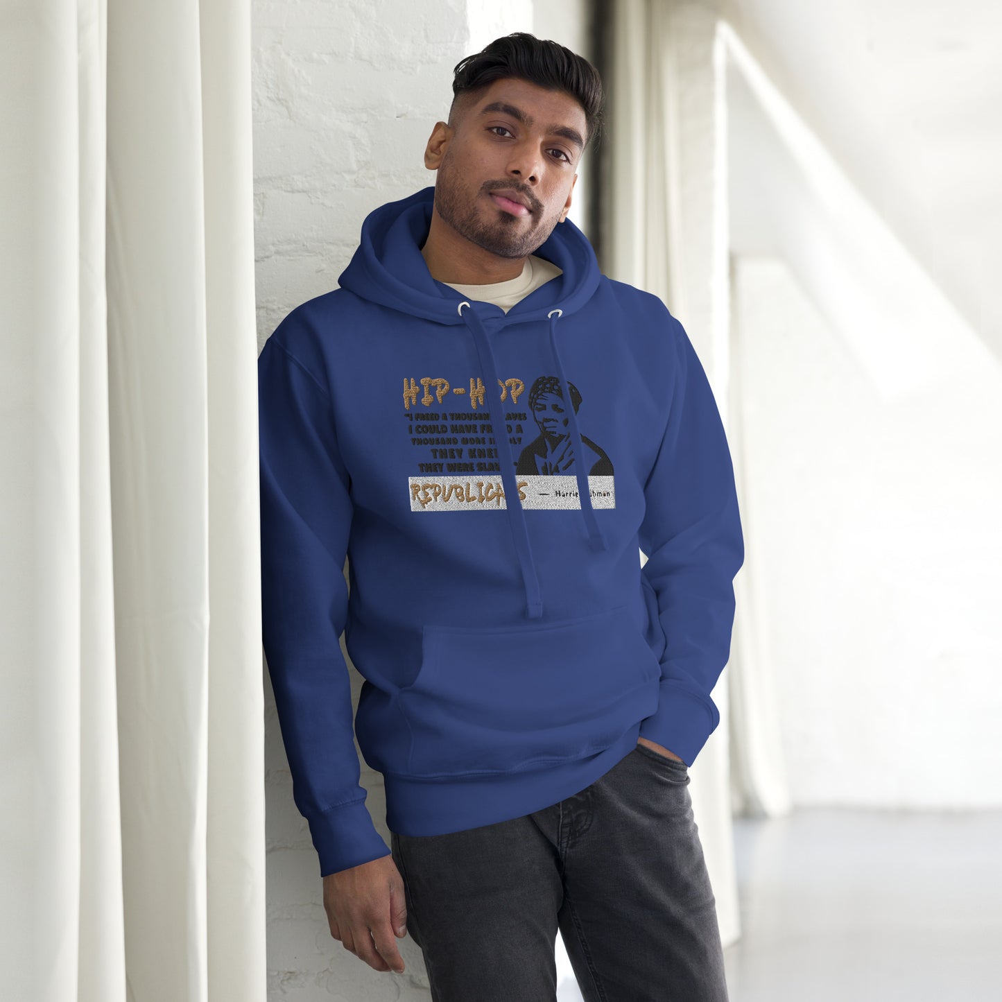 Embroidery Harriet Tubman Premium Hoodie