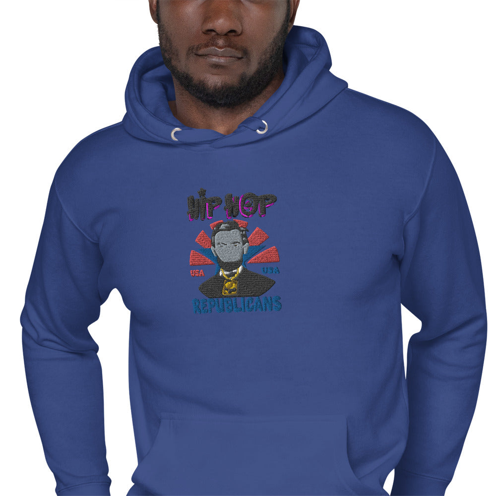 Embroidery Abraham Lincoln Premium Hoodie