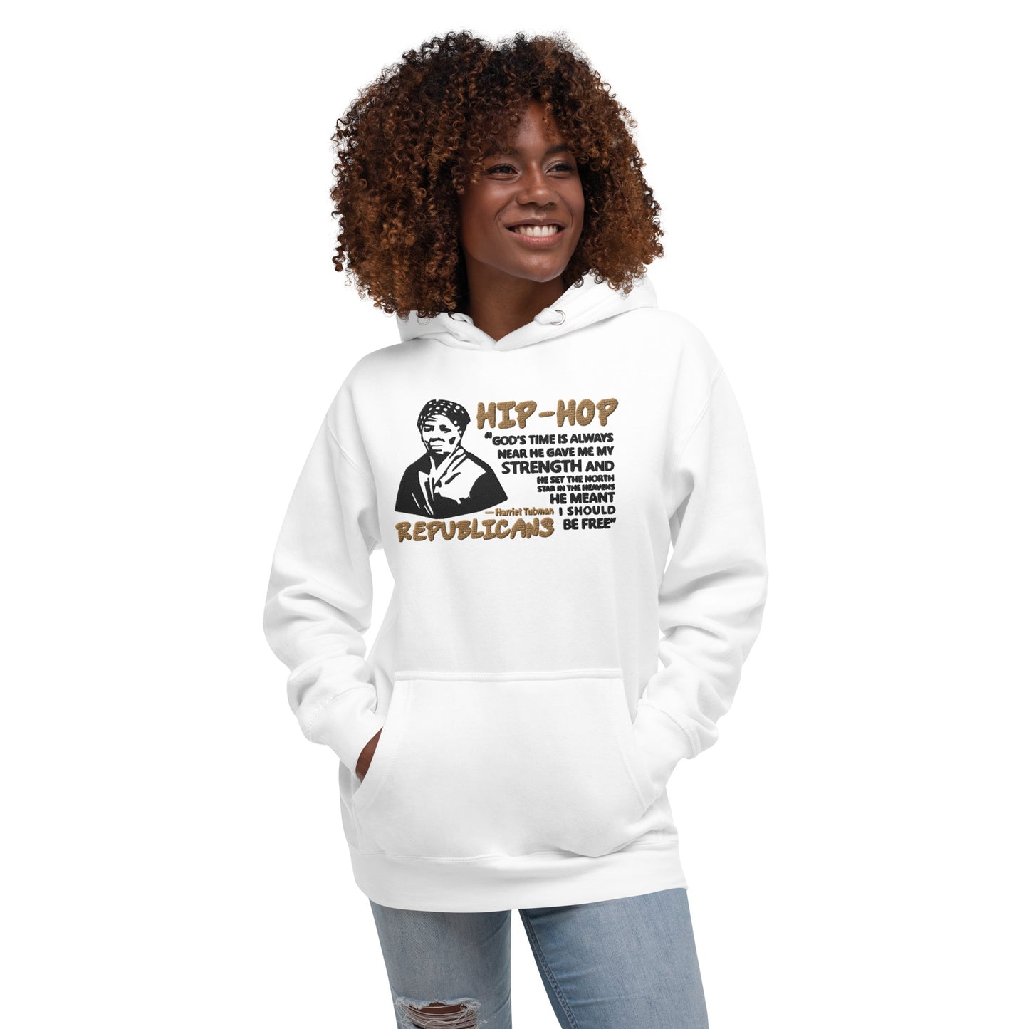 Embroidery Harriet Tubman Premium Hoodie