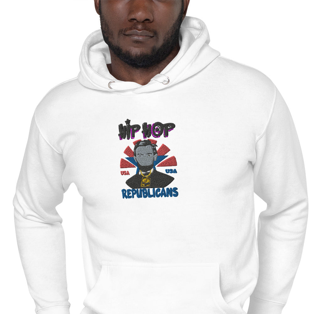 Embroidery Abraham Lincoln Premium Hoodie