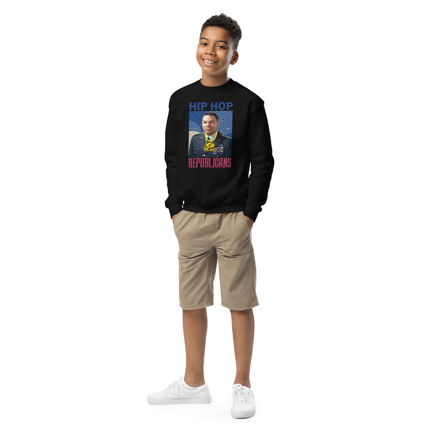 Colin Powell Hip-Hop Republicans Youth crewneck sweatshirt