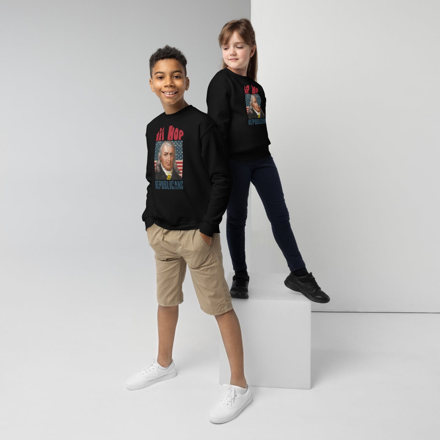 Samuel Chase Hip-Hop Republicans Youth crewneck sweatshirt