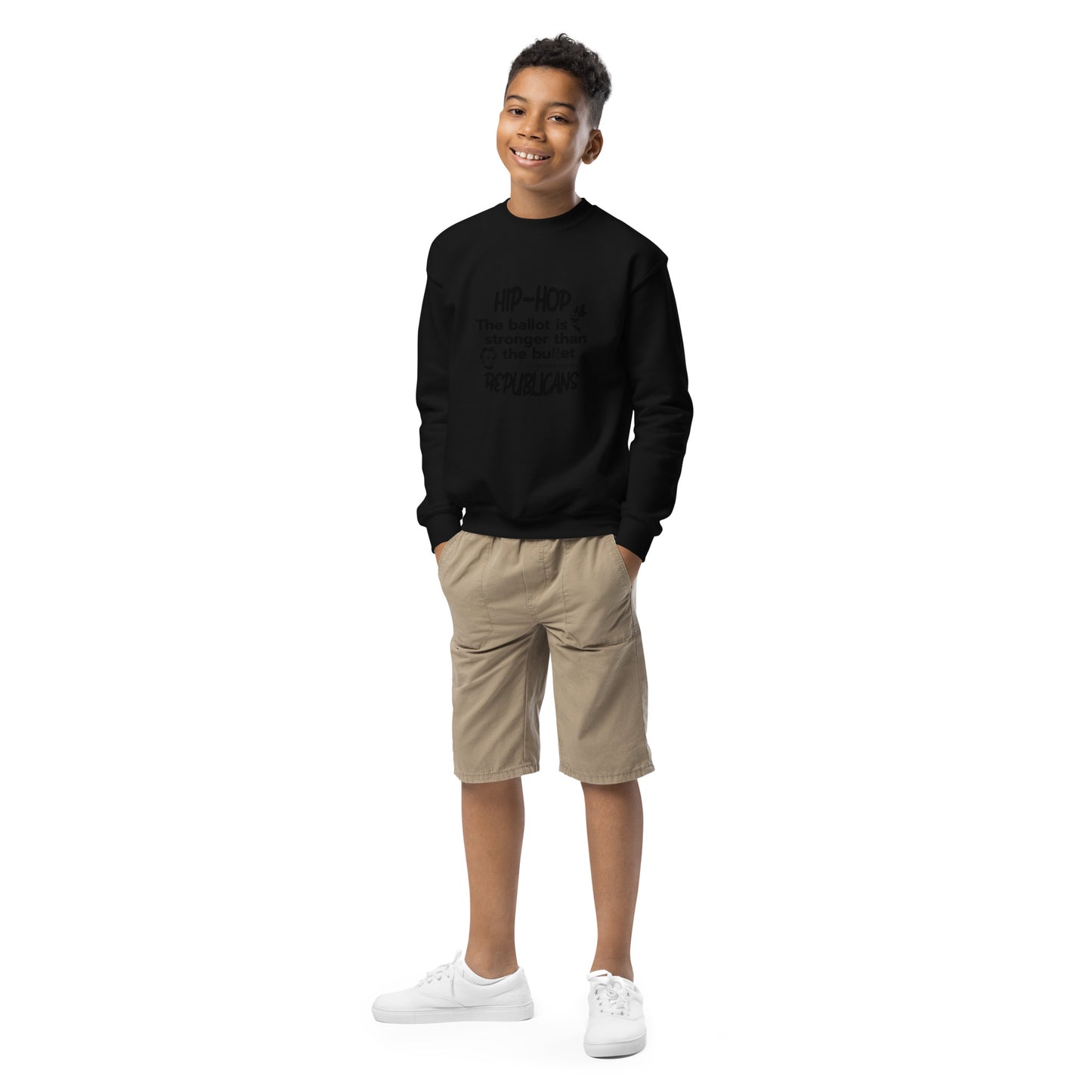 Abraham Lincoln Hip-Hop Republicans Youth crewneck sweatshirt