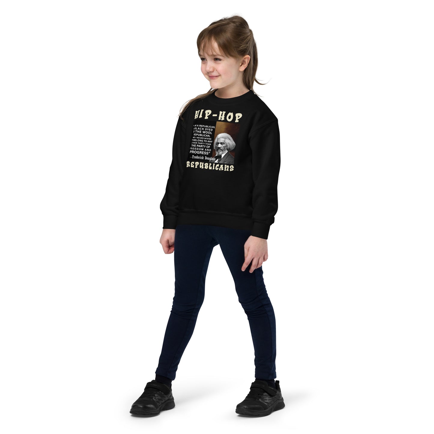 Frederick Douglass Hip-Hop Republicans Youth crewneck sweatshirt