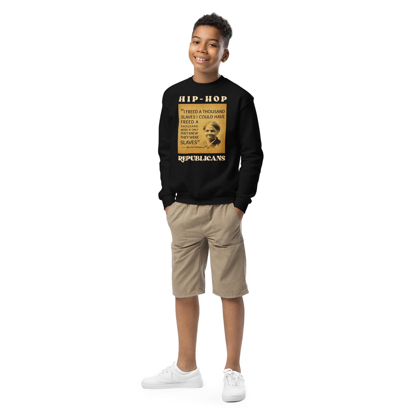 Harriet Tubman Hip-Hop Republicans Youth crewneck sweatshirt