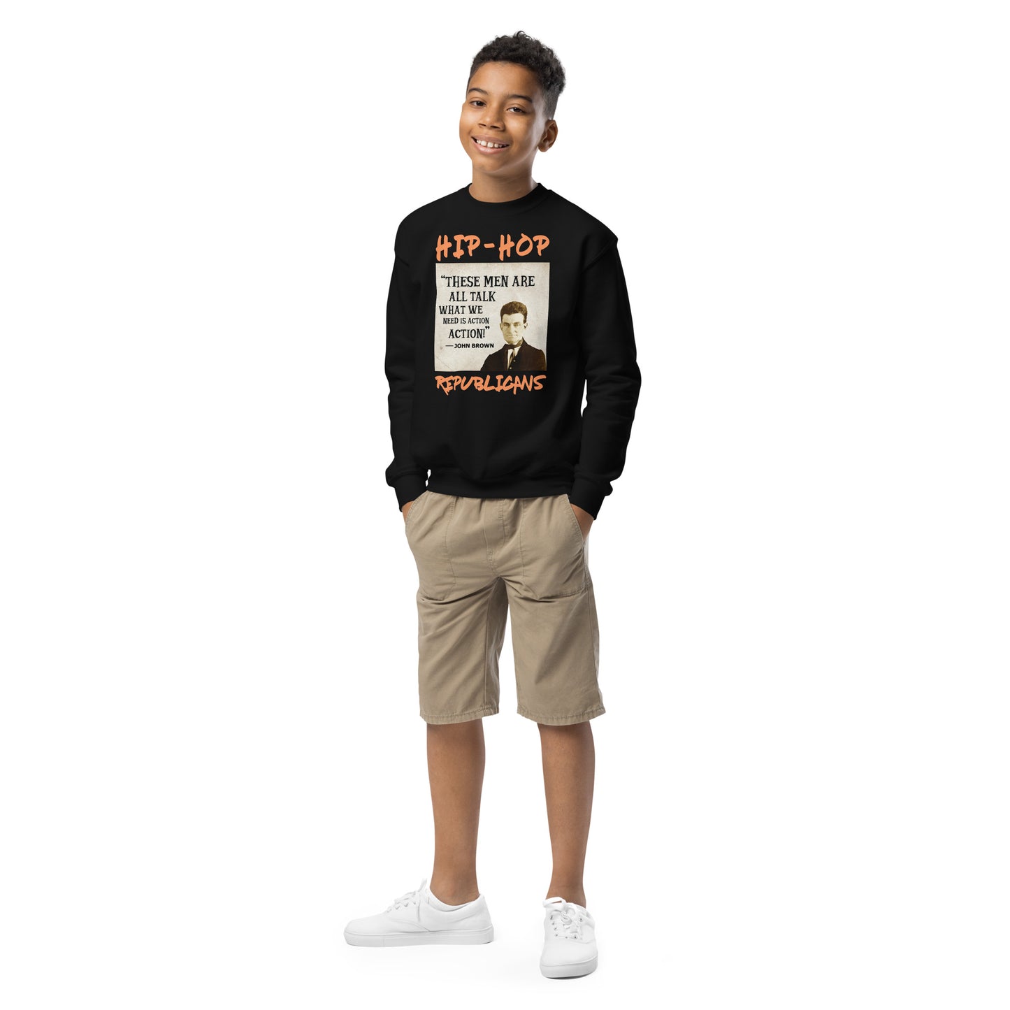 John Brown Hip-Hop Republicans Youth crewneck sweatshirt