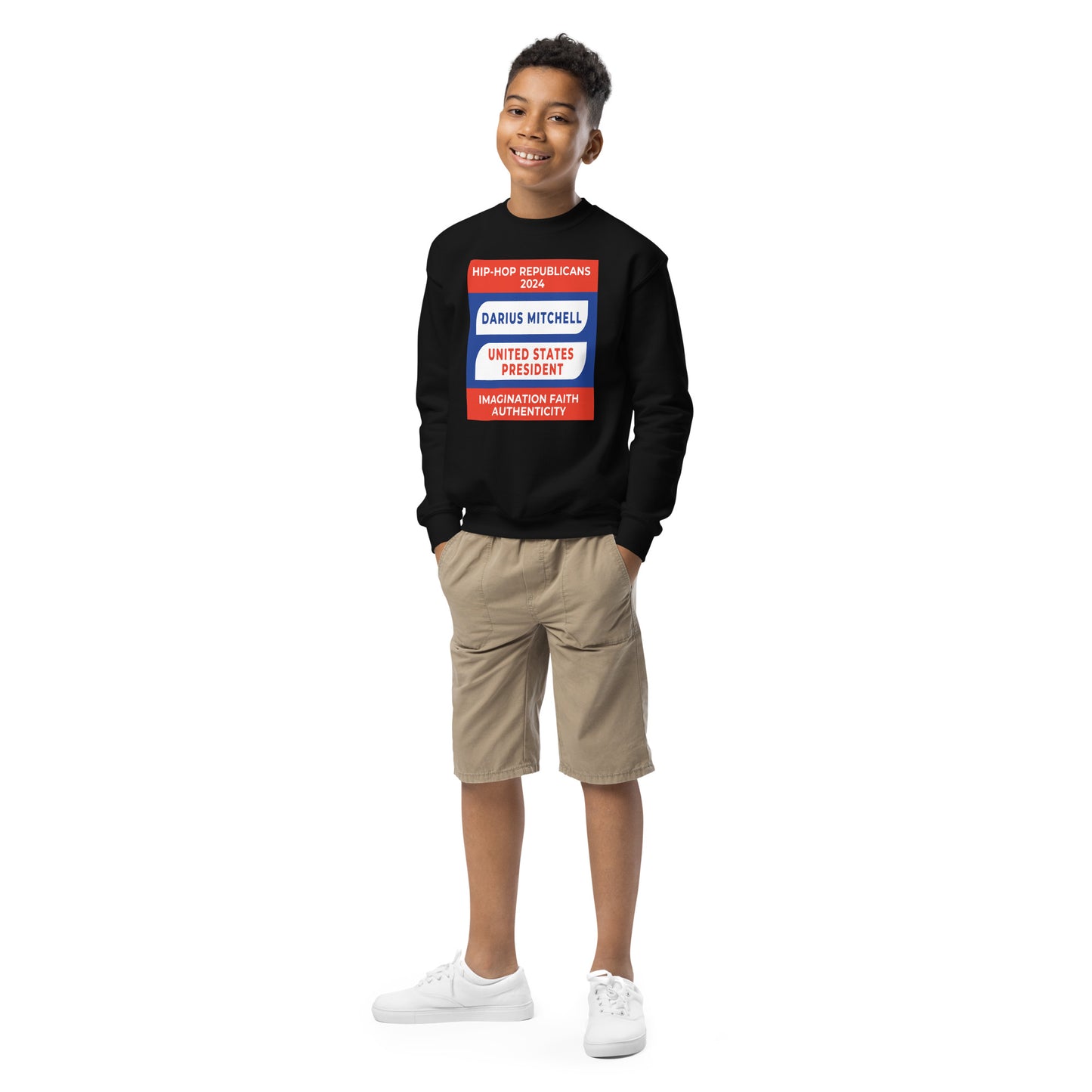 Campaign Hoodie, Hip-Hop Republicans 2024, Darius Mitchell, United States President, Imagination Faith Authenticity