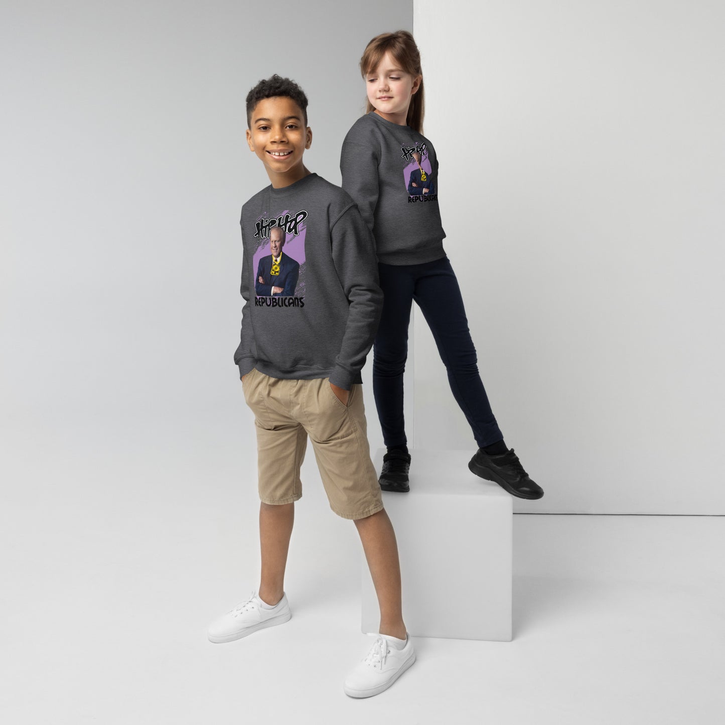 Gerald Ford Hip-Hop Republicans Youth crewneck sweatshirt