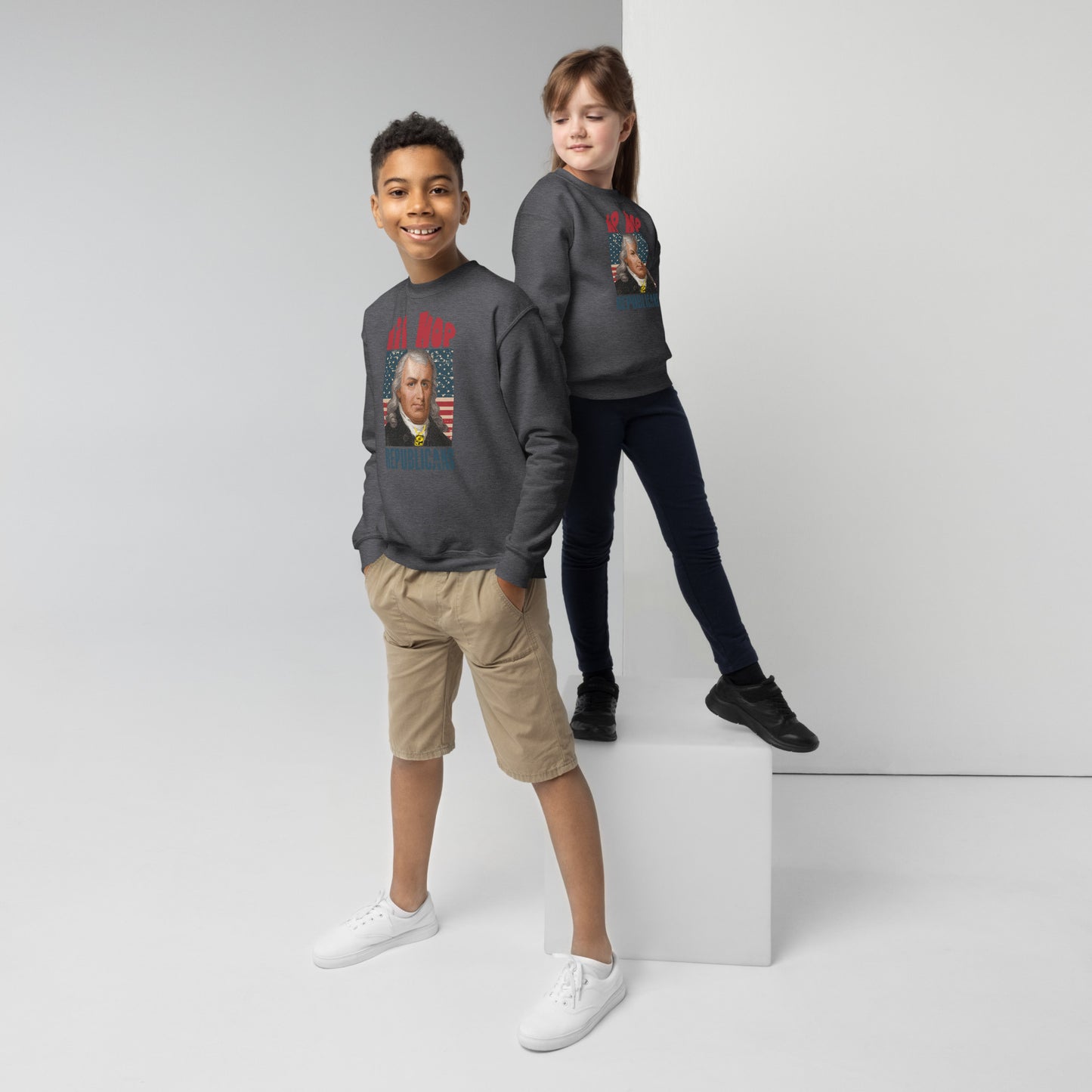 Samuel Chase Hip-Hop Republicans Youth crewneck sweatshirt