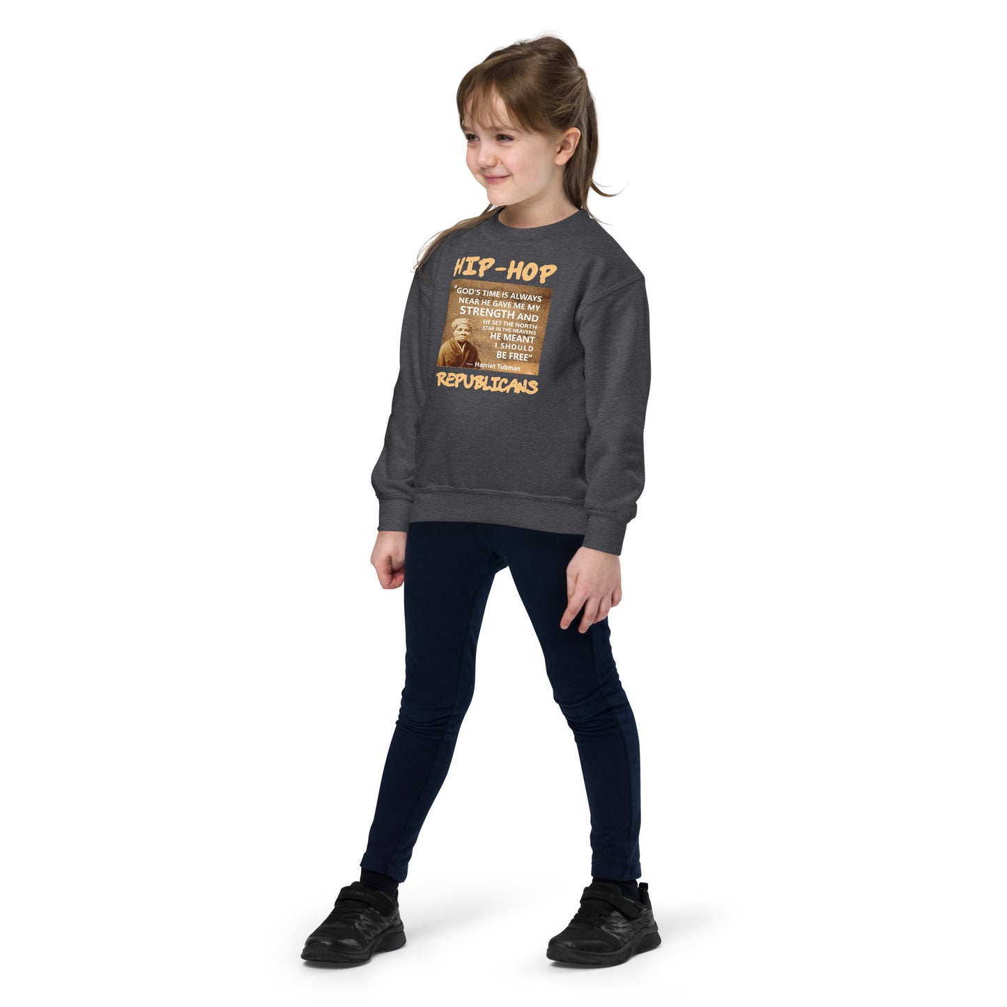 Harriet Tubman Hip-Hop Republicans Youth crewneck sweatshirt