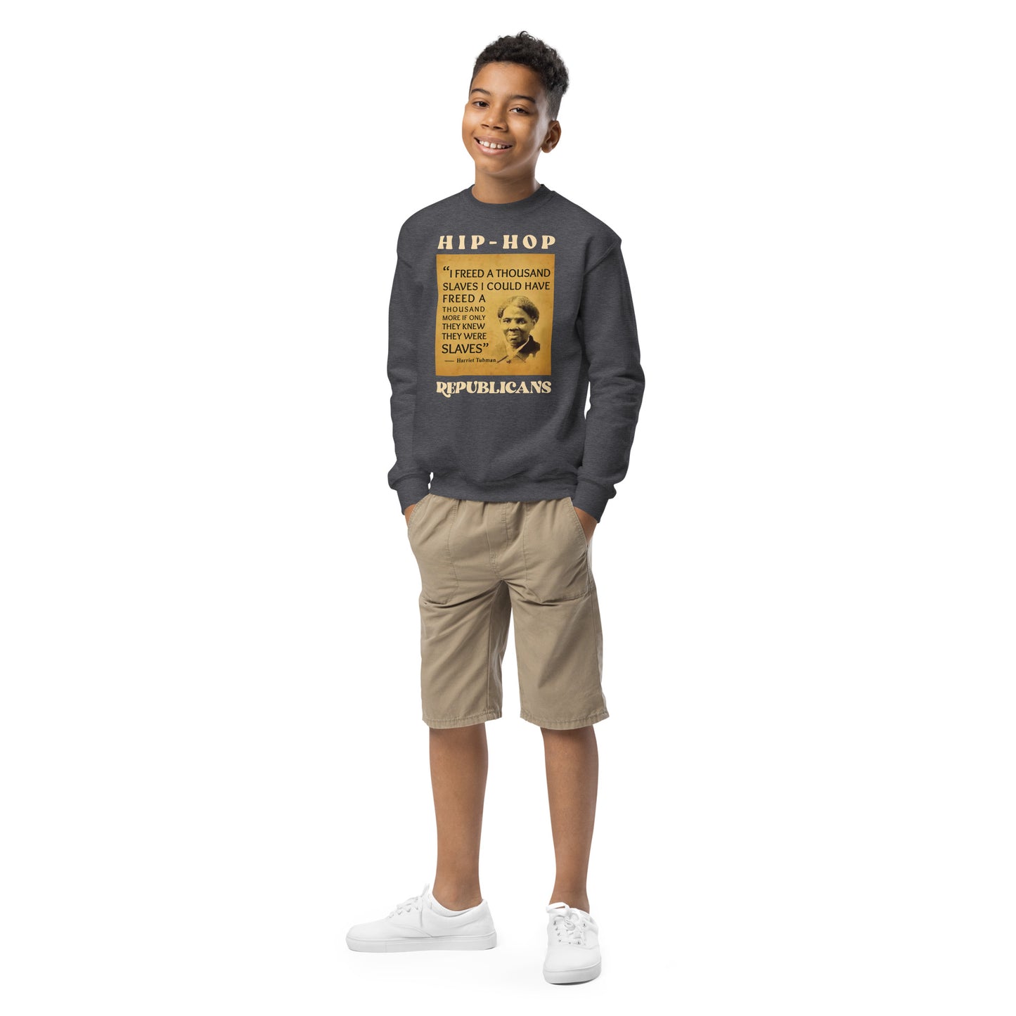 Harriet Tubman Hip-Hop Republicans Youth crewneck sweatshirt