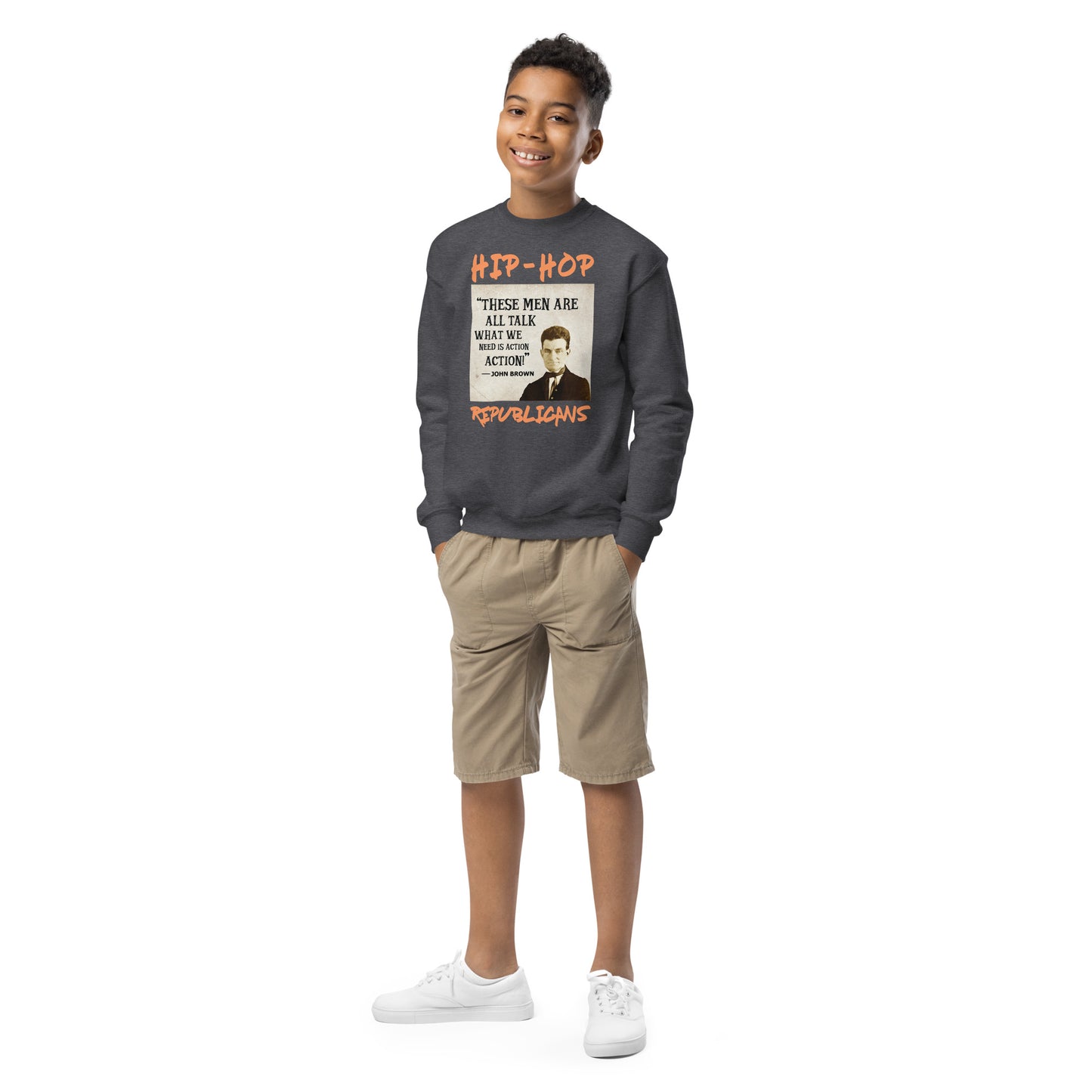 John Brown Hip-Hop Republicans Youth crewneck sweatshirt