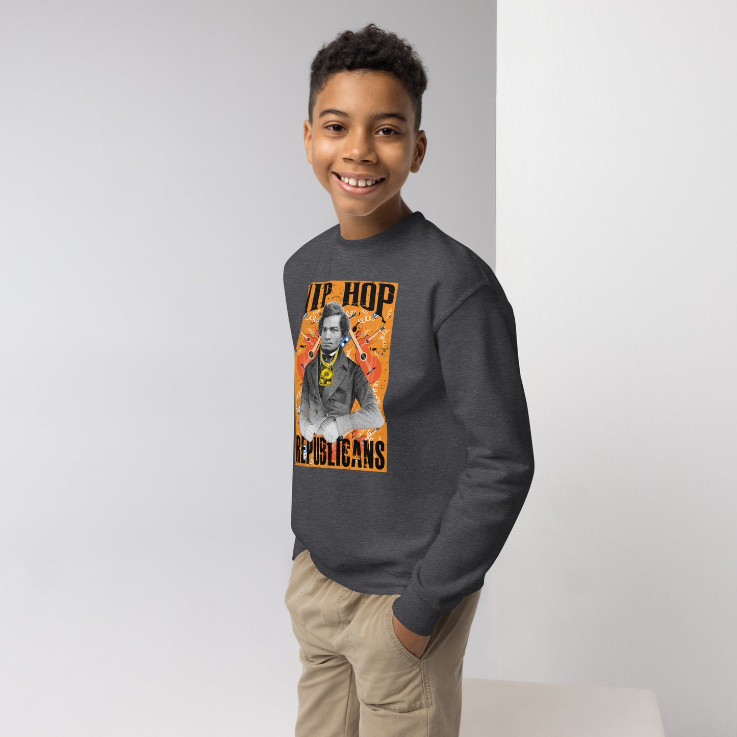 Frederick Douglass Hip-Hop Republicans Youth crewneck sweatshirt