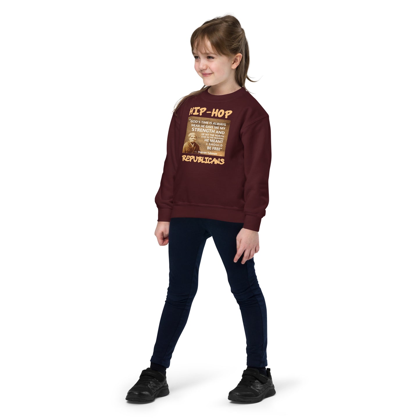 Harriet Tubman Hip-Hop Republicans Youth crewneck sweatshirt