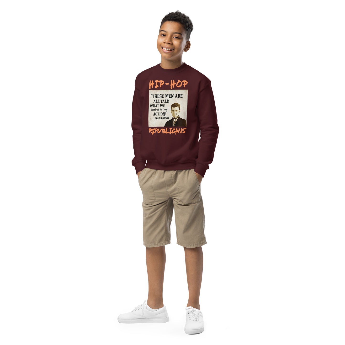 John Brown Hip-Hop Republicans Youth crewneck sweatshirt
