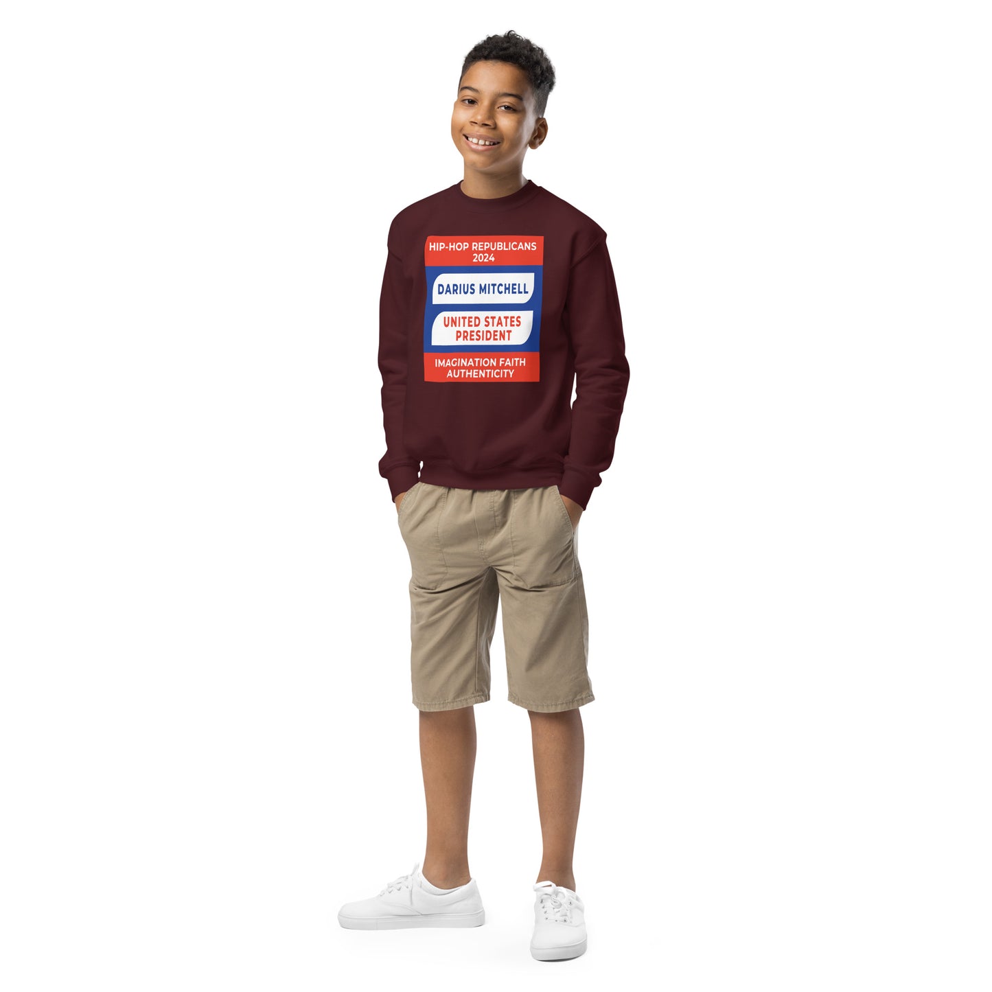 Campaign Hoodie, Hip-Hop Republicans 2024, Darius Mitchell, United States President, Imagination Faith Authenticity