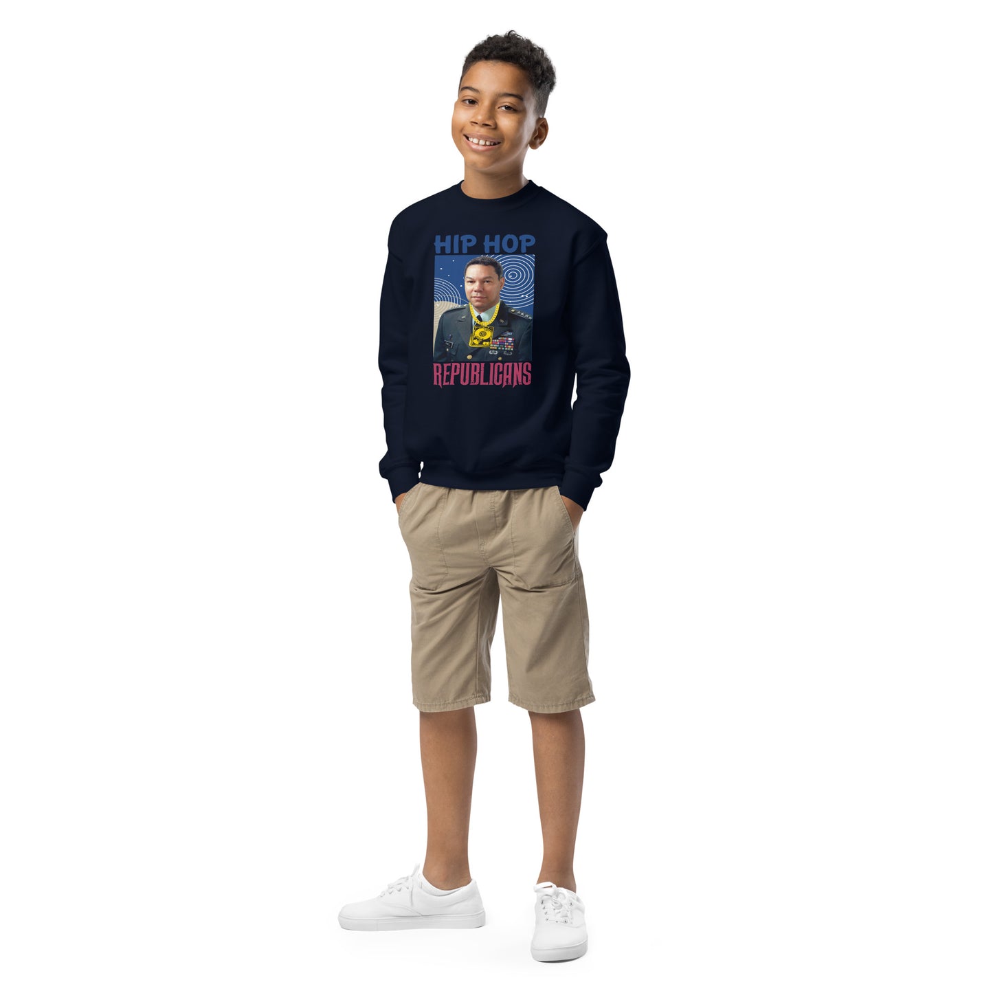 Colin Powell Hip-Hop Republicans Youth crewneck sweatshirt