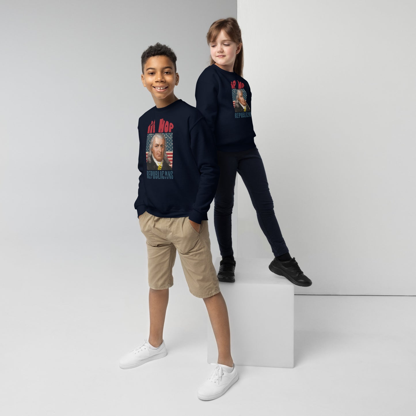 Samuel Chase Hip-Hop Republicans Youth crewneck sweatshirt