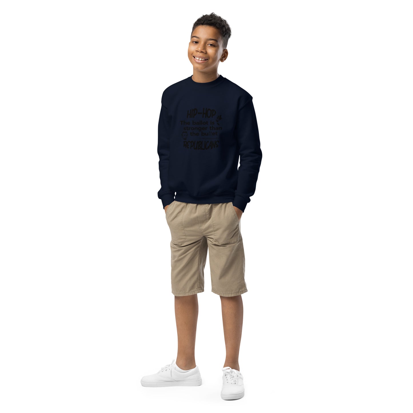 Abraham Lincoln Hip-Hop Republicans Youth crewneck sweatshirt