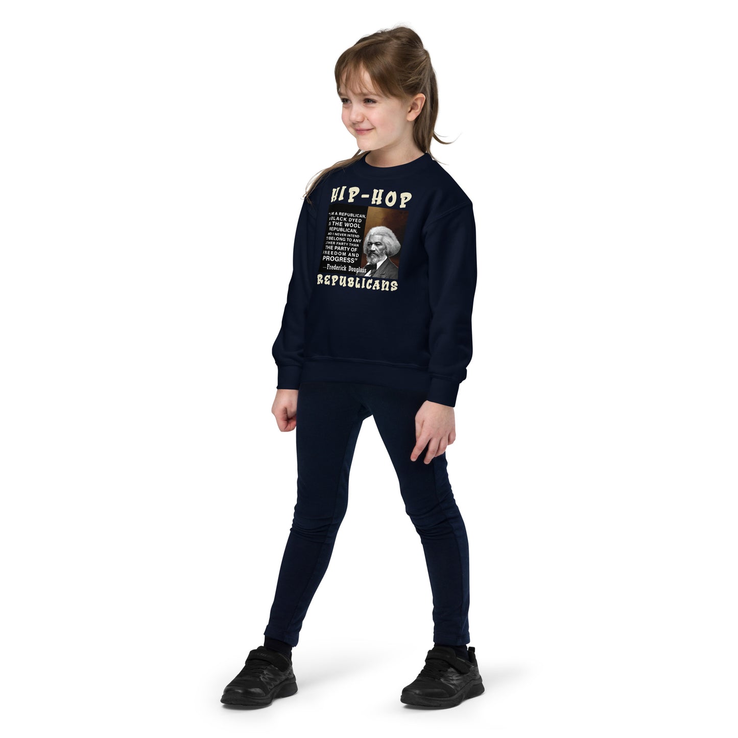Frederick Douglass Hip-Hop Republicans Youth crewneck sweatshirt
