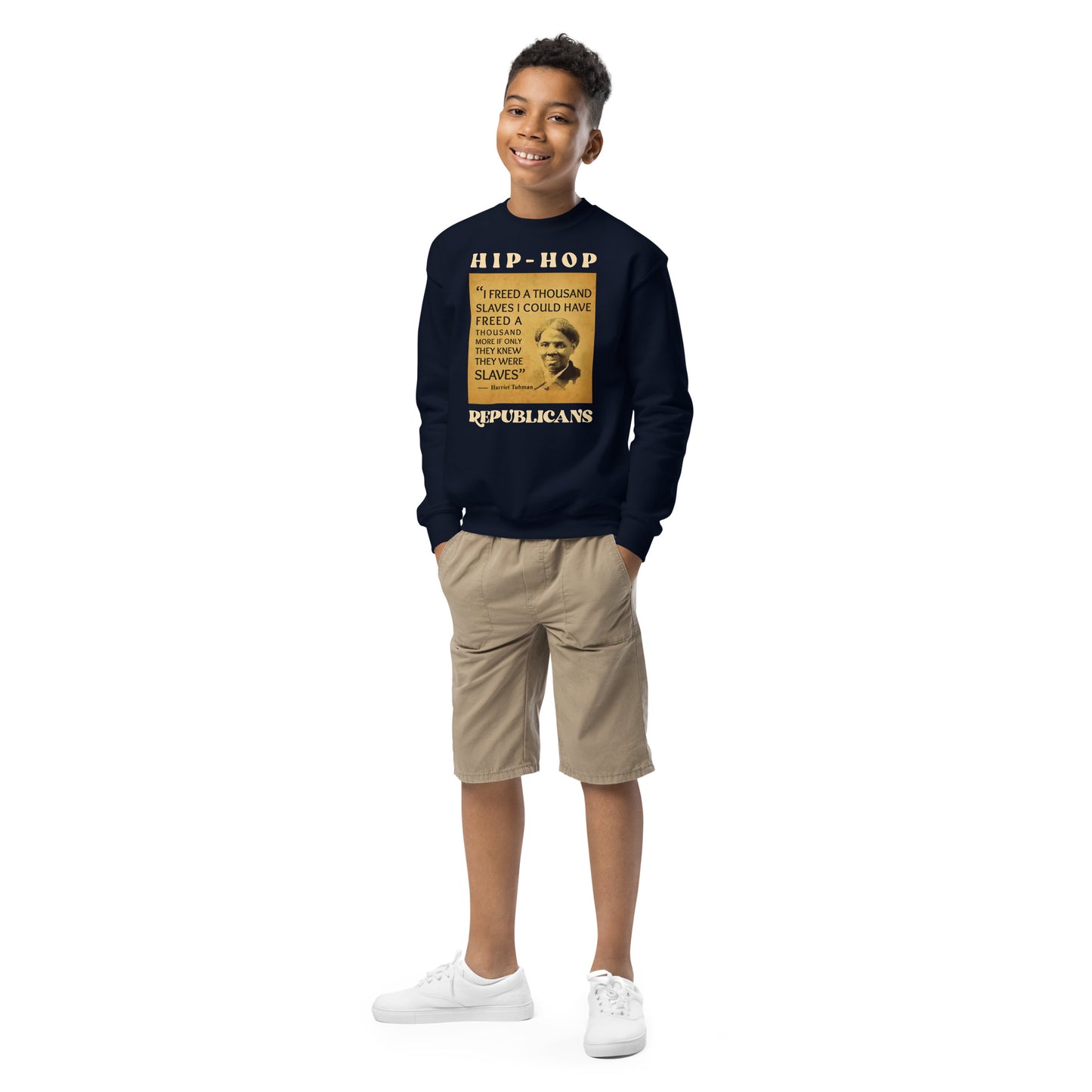Harriet Tubman Hip-Hop Republicans Youth crewneck sweatshirt
