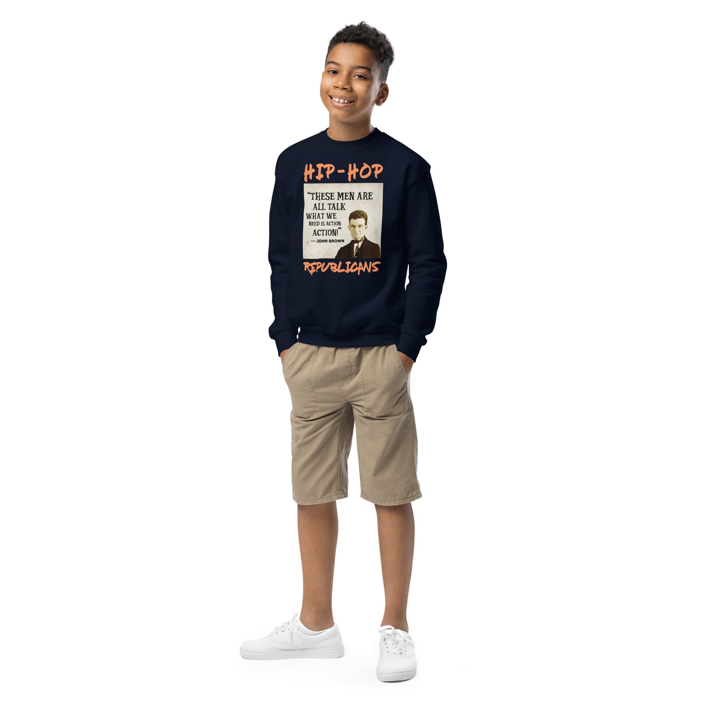 John Brown Hip-Hop Republicans Youth crewneck sweatshirt
