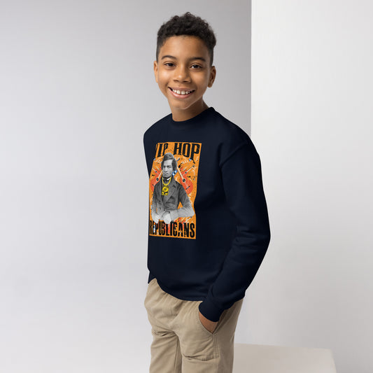 Frederick Douglass Hip-Hop Republicans Youth crewneck sweatshirt