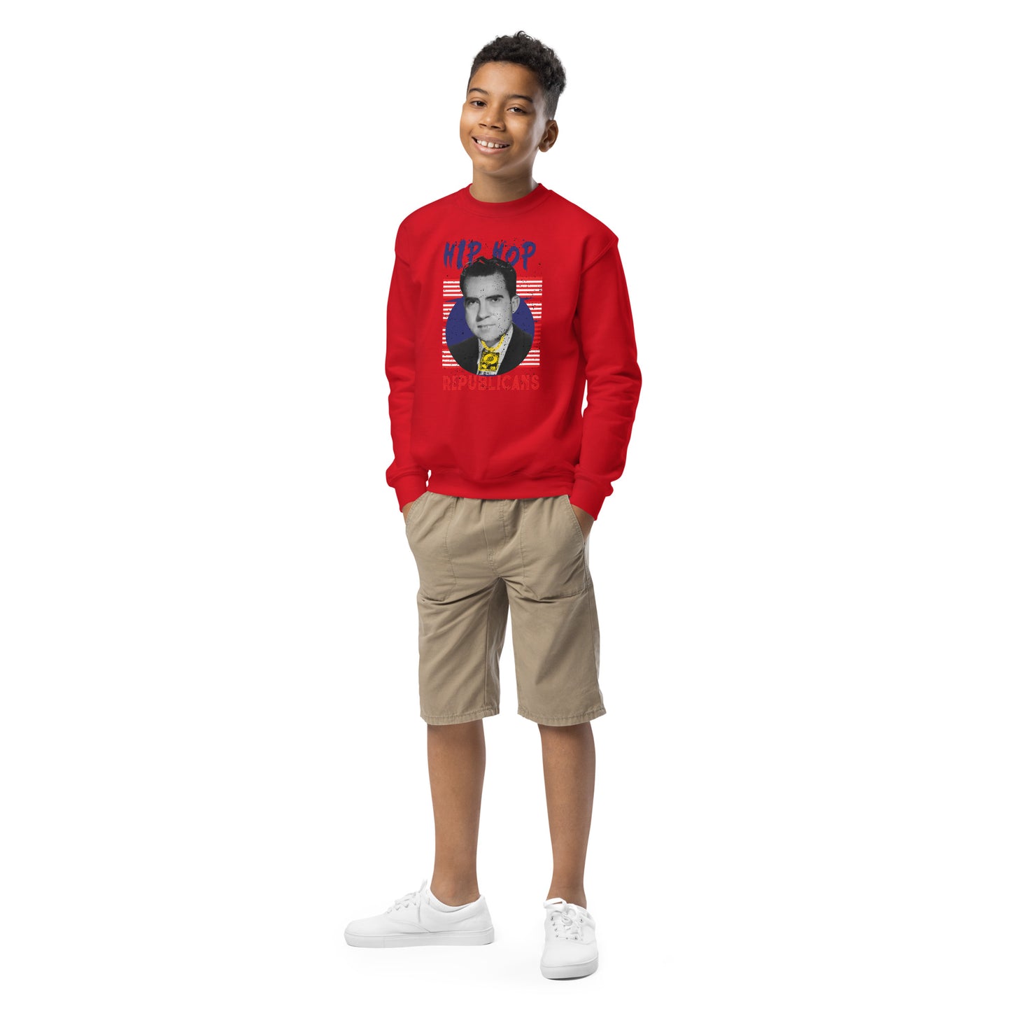 Richard Nixon Hip-Hop Republicans Youth crewneck sweatshirt