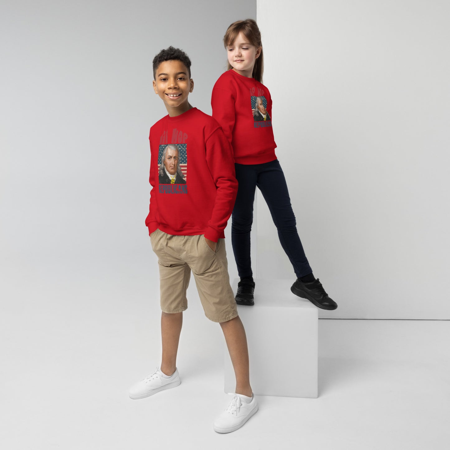 Samuel Chase Hip-Hop Republicans Youth crewneck sweatshirt
