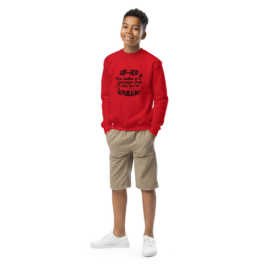Abraham Lincoln Hip-Hop Republicans Youth crewneck sweatshirt