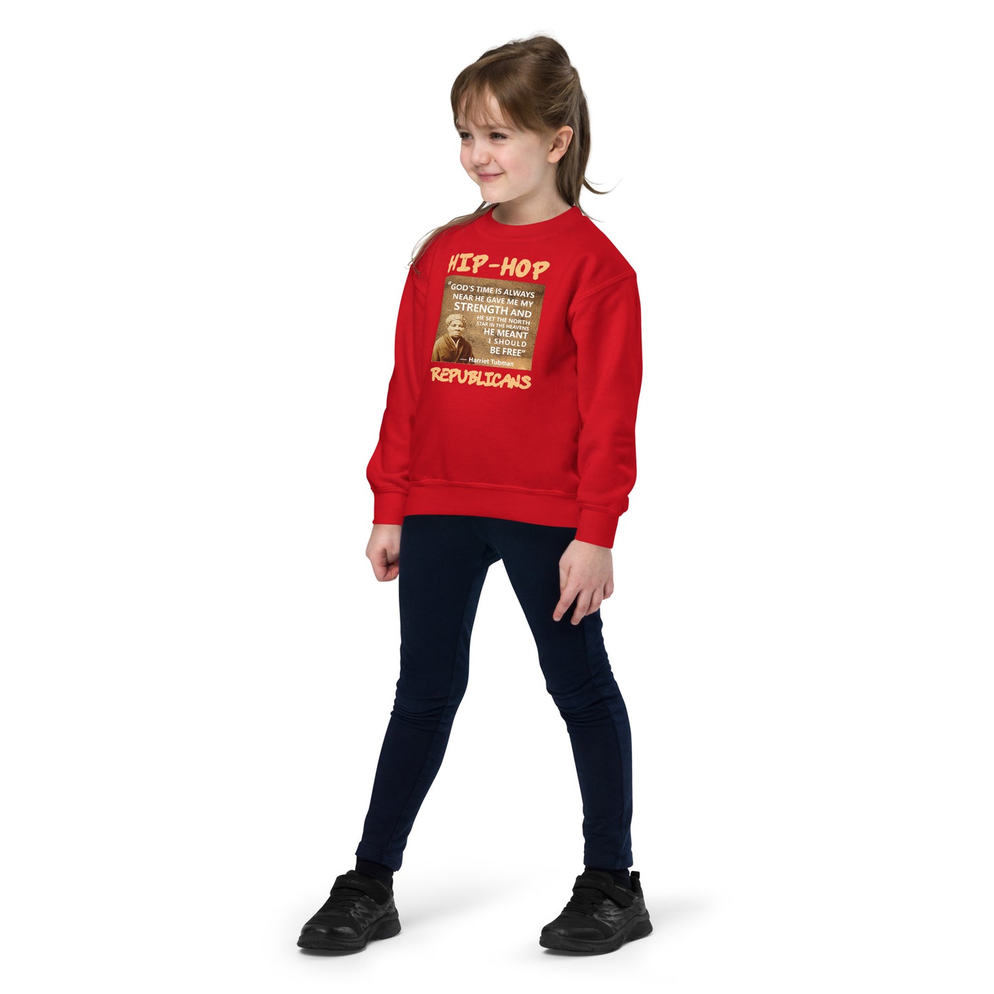 Harriet Tubman Hip-Hop Republicans Youth crewneck sweatshirt