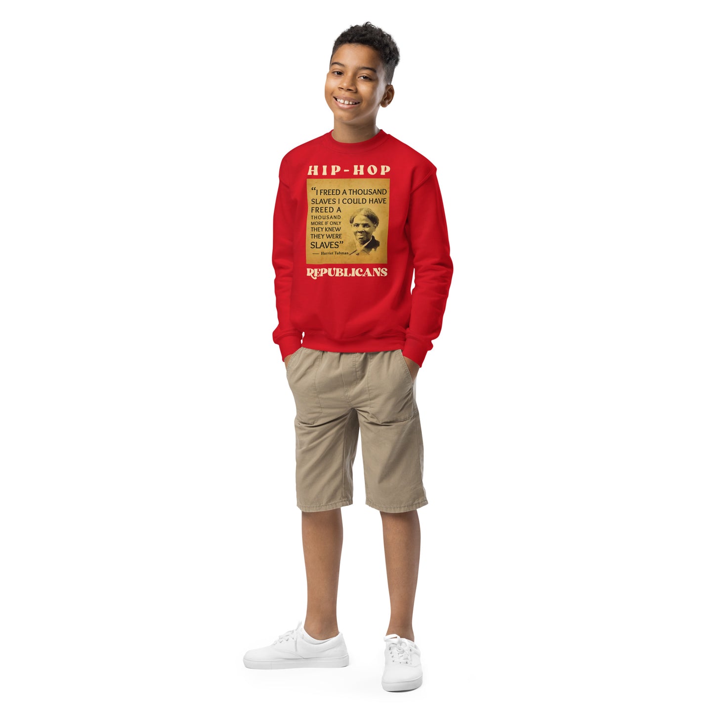 Harriet Tubman Hip-Hop Republicans Youth crewneck sweatshirt
