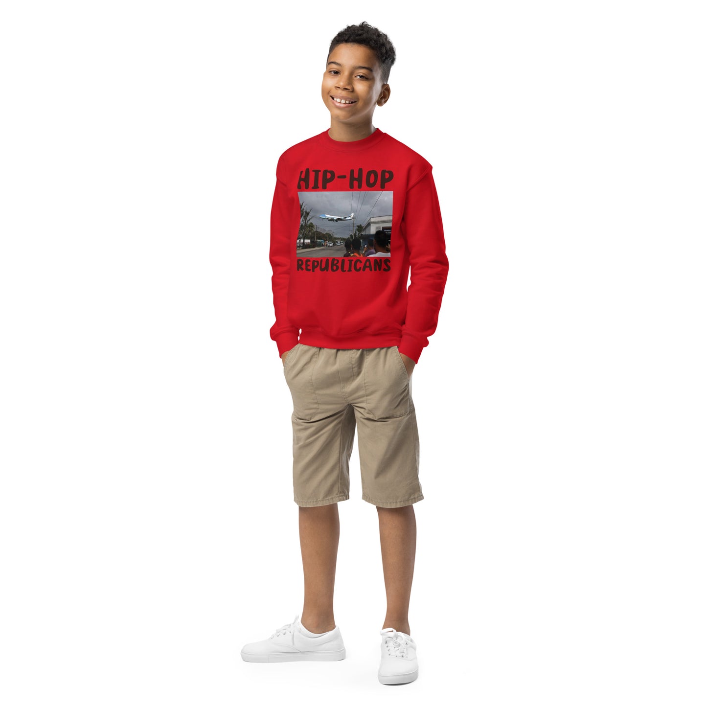 Hip-Hop Republicans Road-Scene Airplane Youth Hoodie