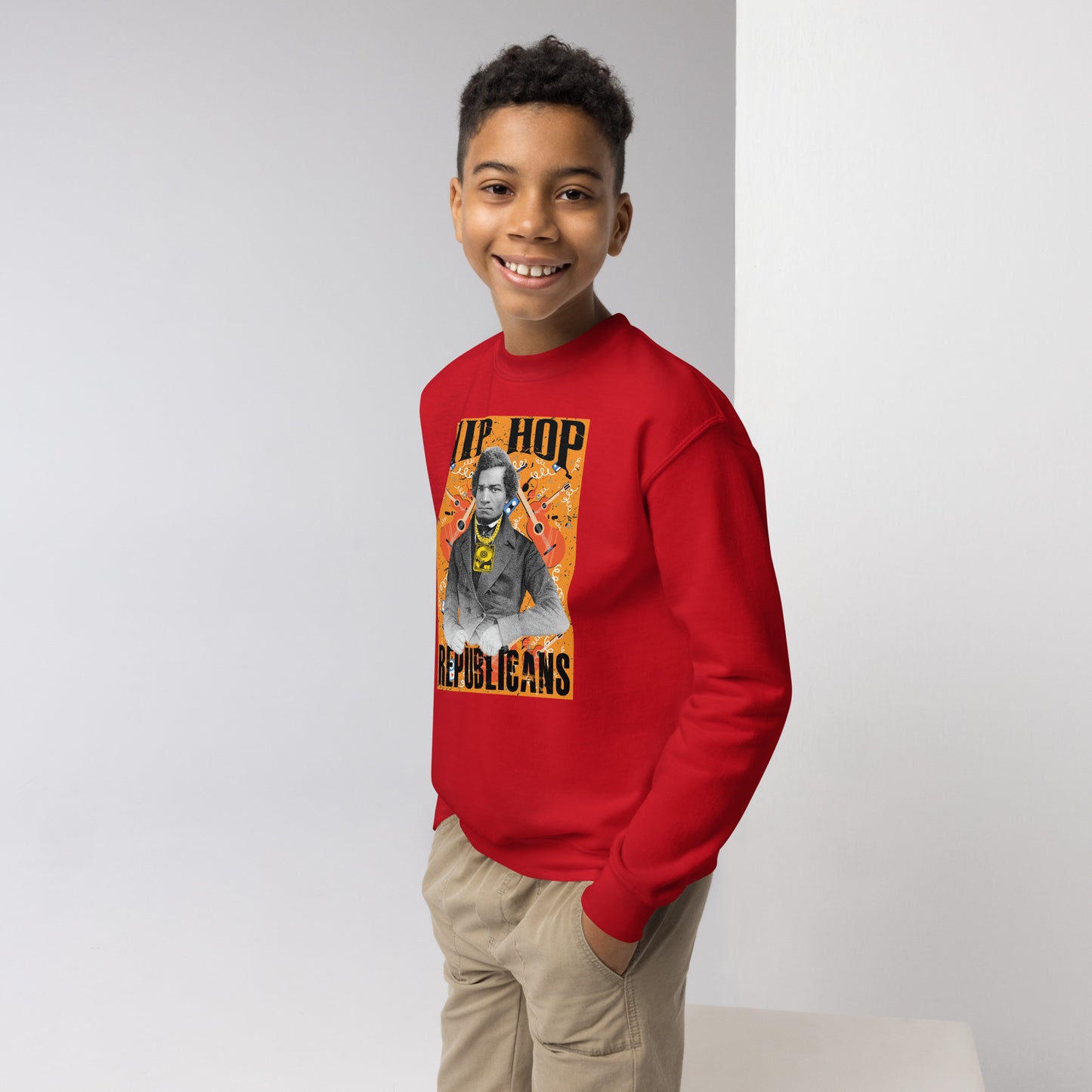 Frederick Douglass Hip-Hop Republicans Youth crewneck sweatshirt