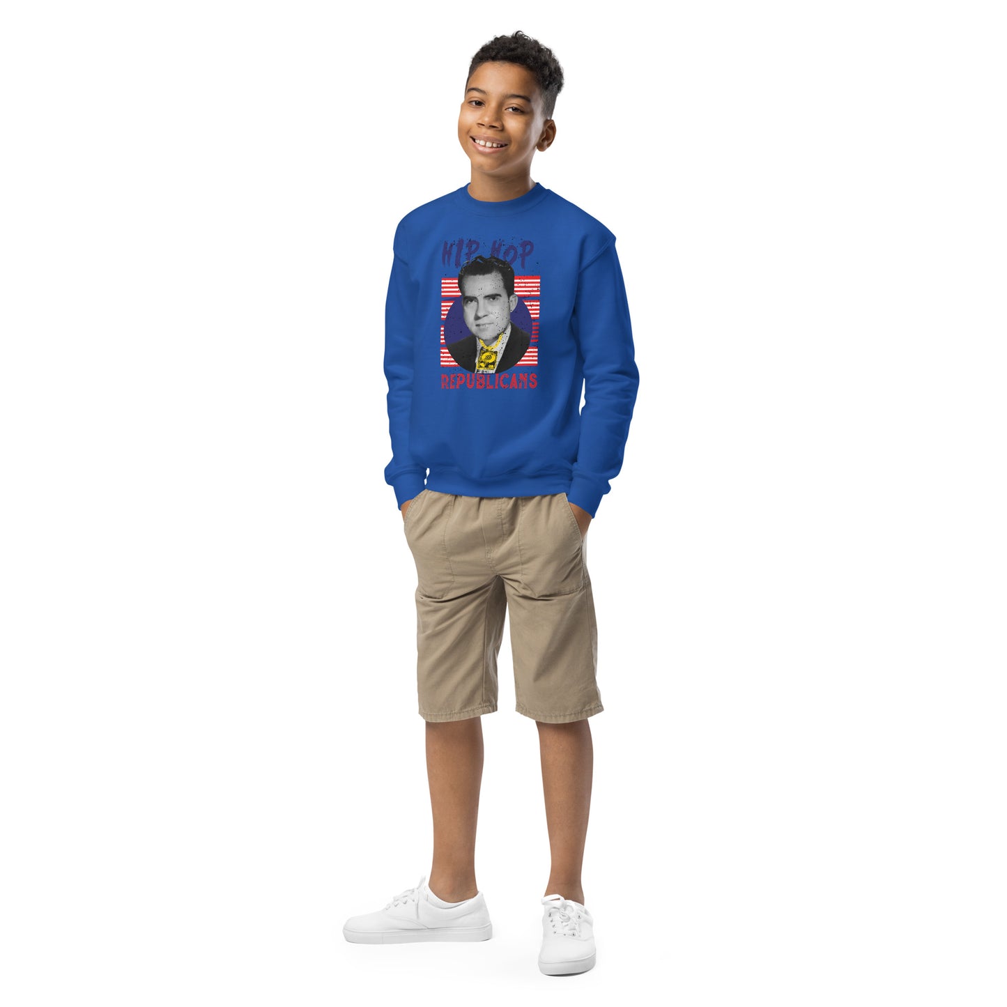 Richard Nixon Hip-Hop Republicans Youth crewneck sweatshirt