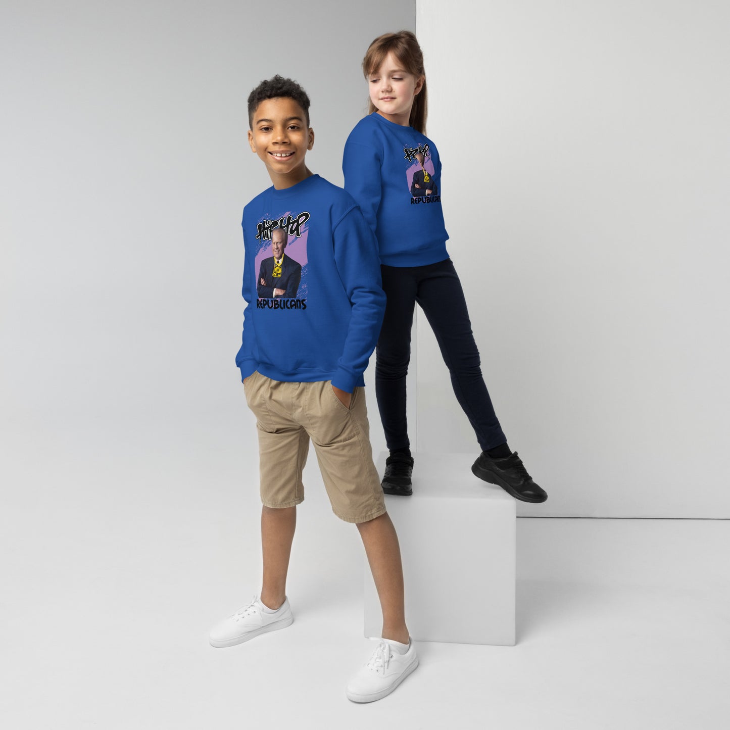 Gerald Ford Hip-Hop Republicans Youth crewneck sweatshirt