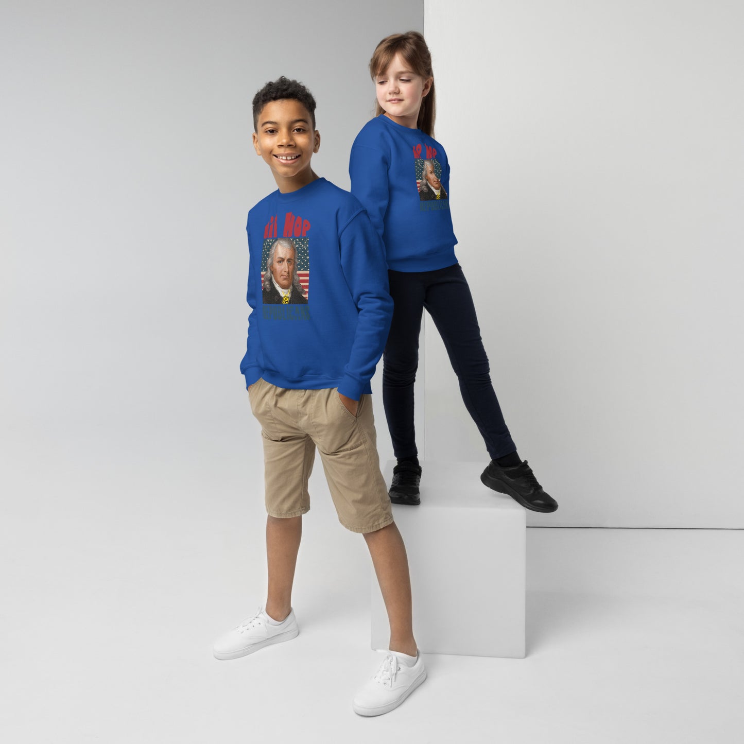 Samuel Chase Hip-Hop Republicans Youth crewneck sweatshirt