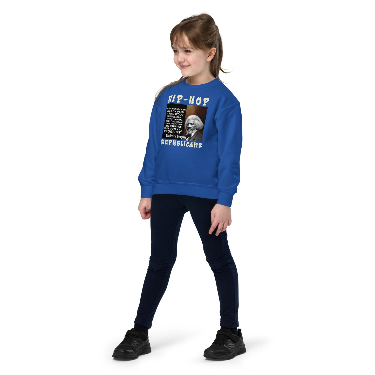 Frederick Douglass Hip-Hop Republicans Youth crewneck sweatshirt