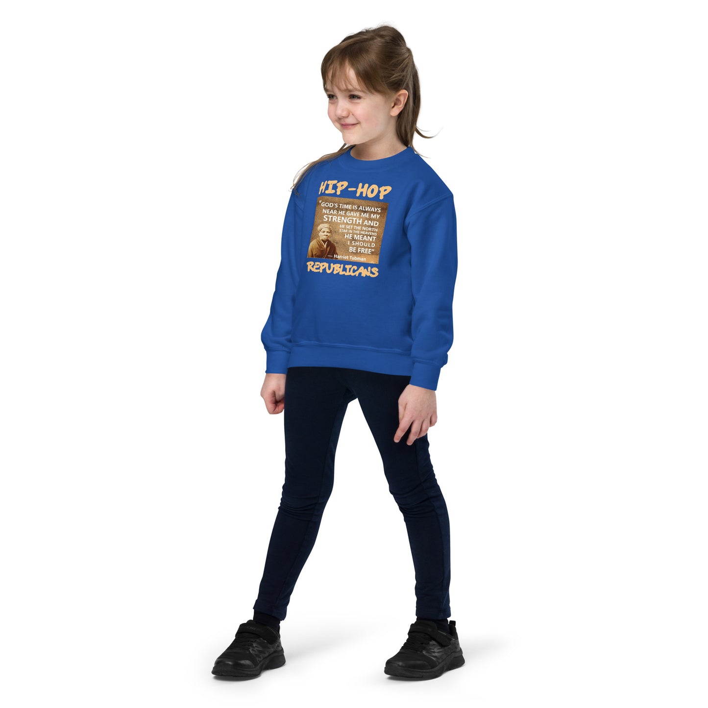 Harriet Tubman Hip-Hop Republicans Youth crewneck sweatshirt