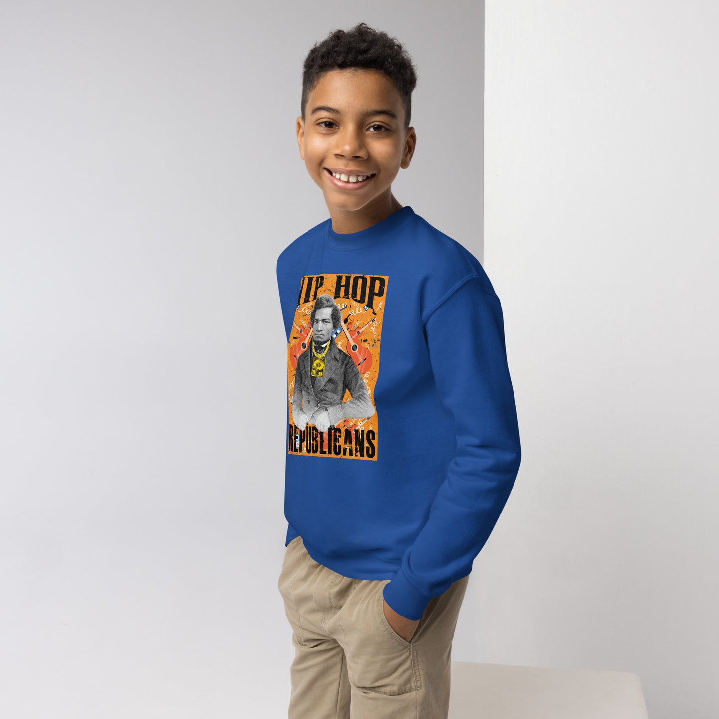 Frederick Douglass Hip-Hop Republicans Youth crewneck sweatshirt