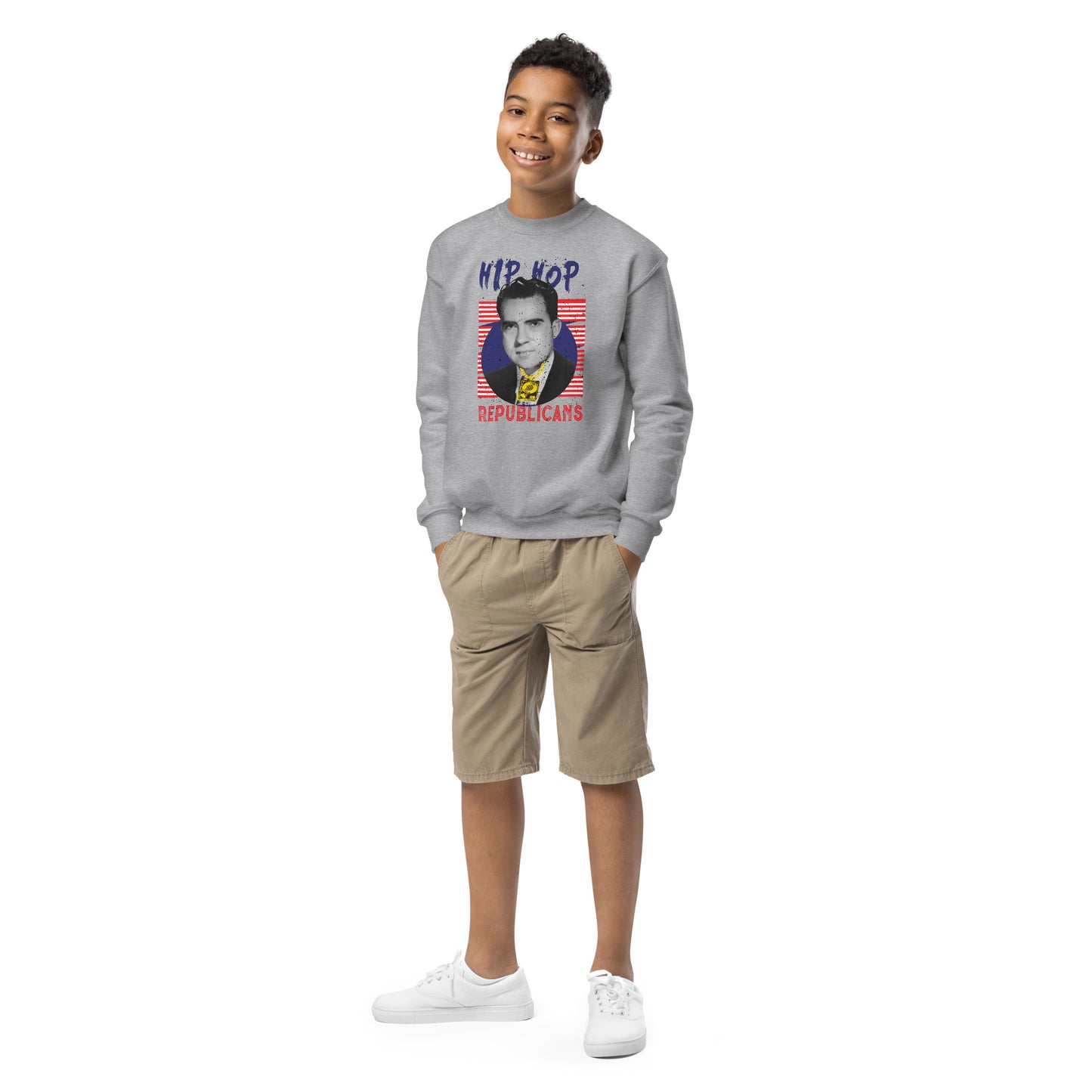 Richard Nixon Hip-Hop Republicans Youth crewneck sweatshirt