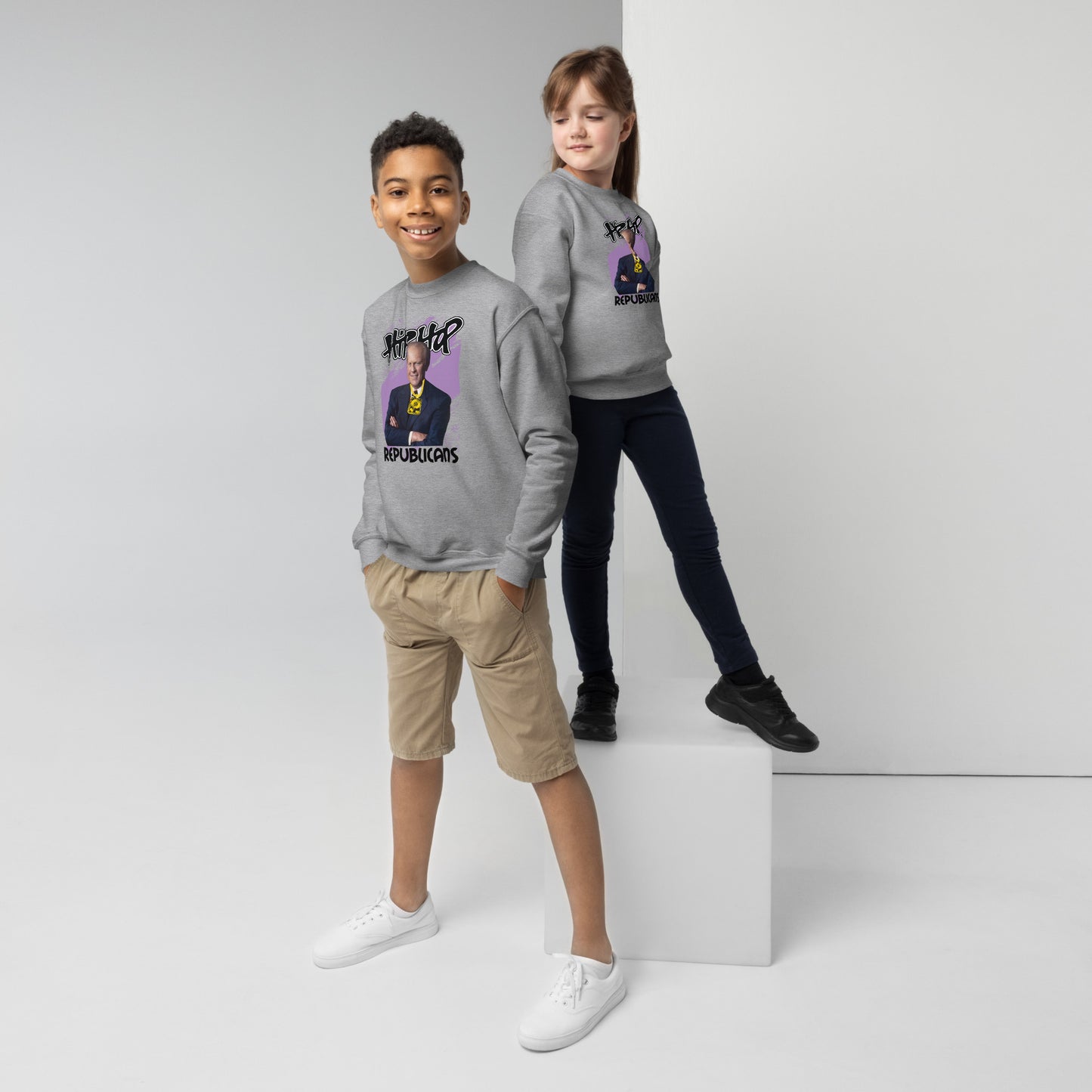 Gerald Ford Hip-Hop Republicans Youth crewneck sweatshirt