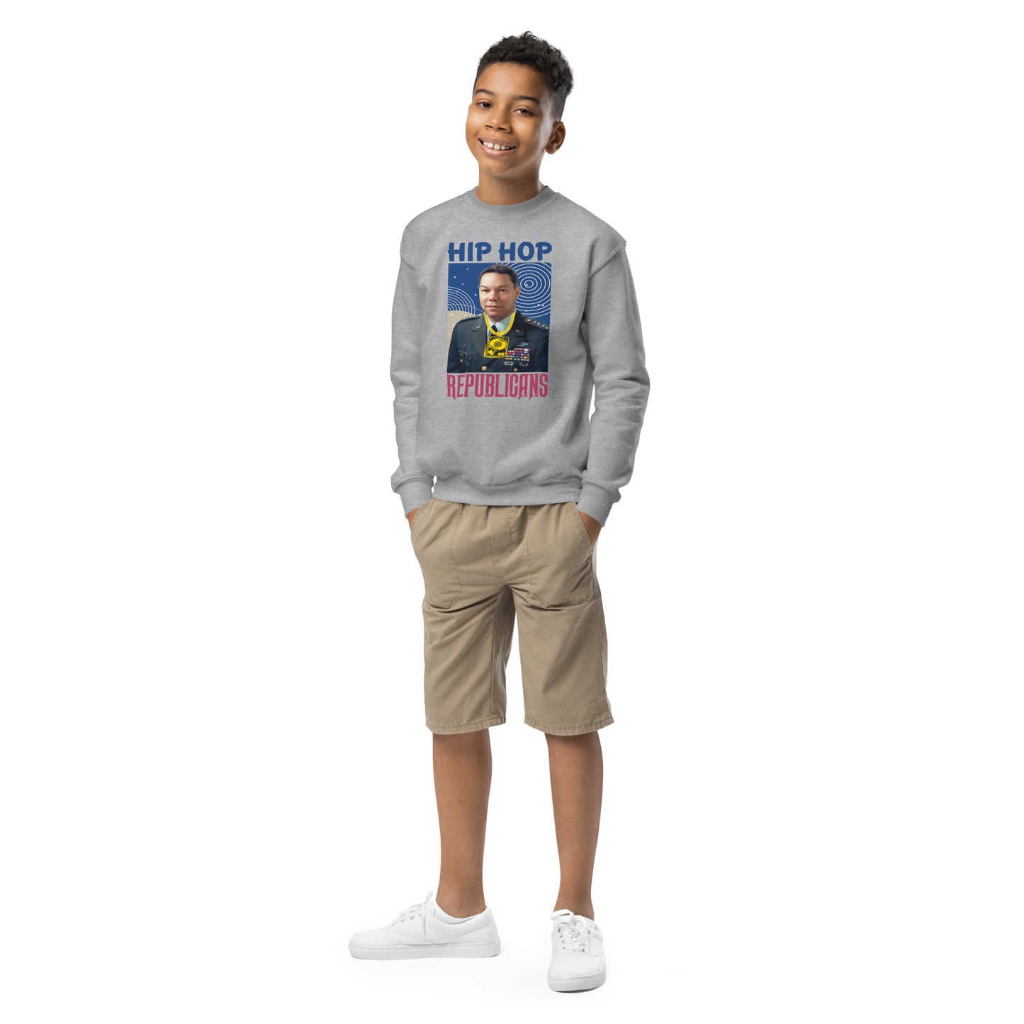 Colin Powell Hip-Hop Republicans Youth crewneck sweatshirt