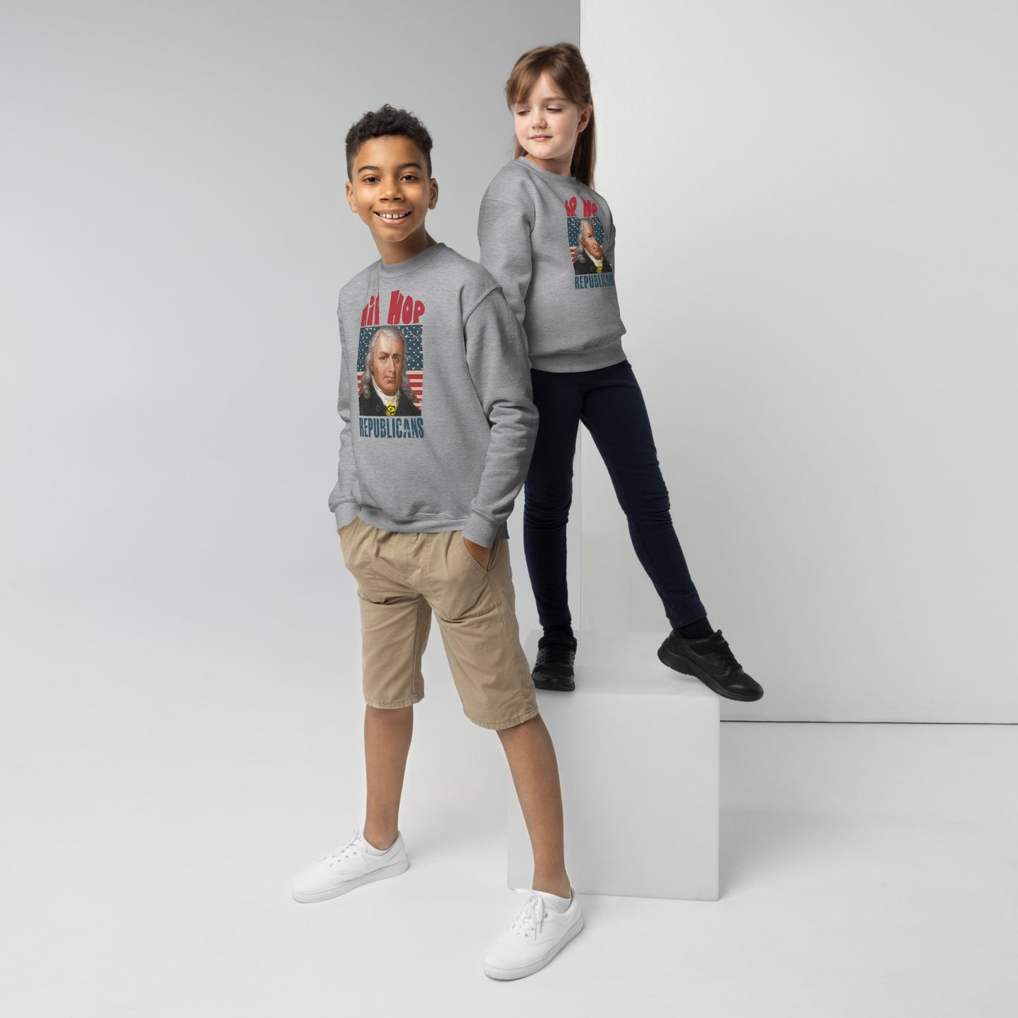 Samuel Chase Hip-Hop Republicans Youth crewneck sweatshirt