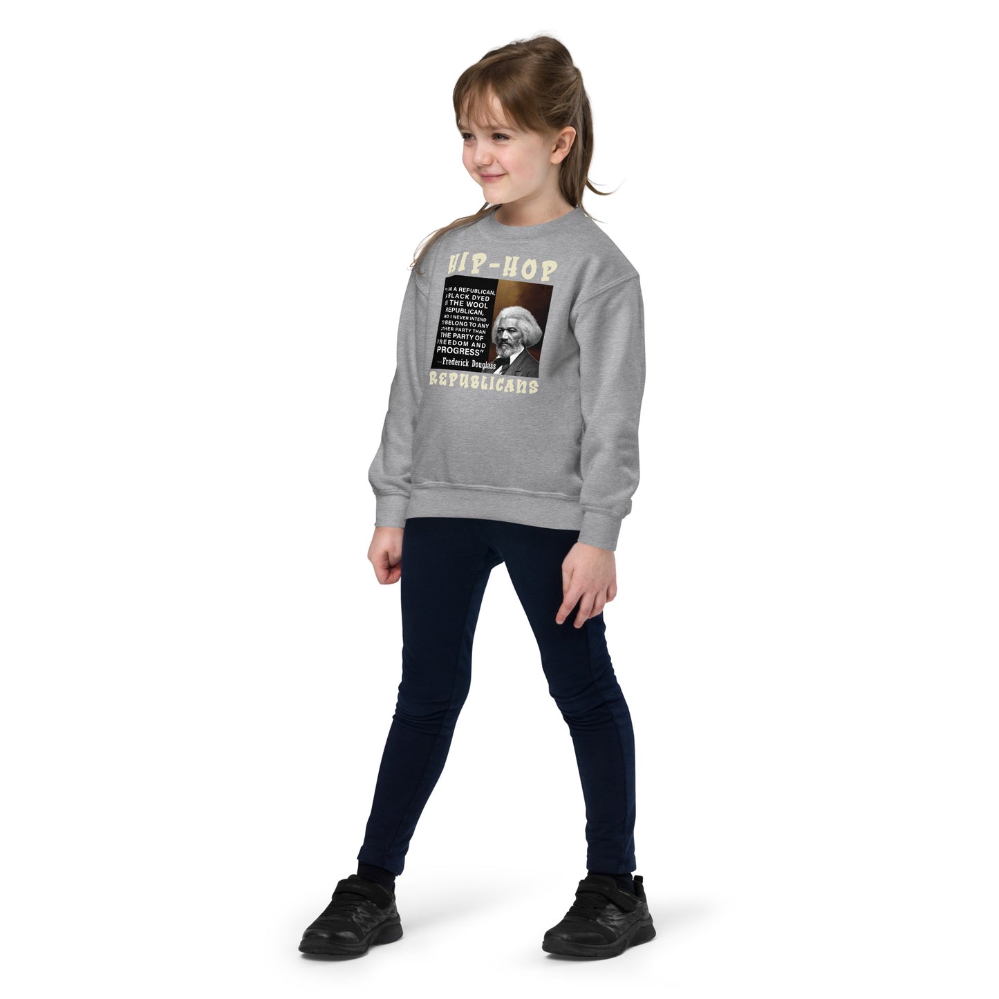 Frederick Douglass Hip-Hop Republicans Youth crewneck sweatshirt