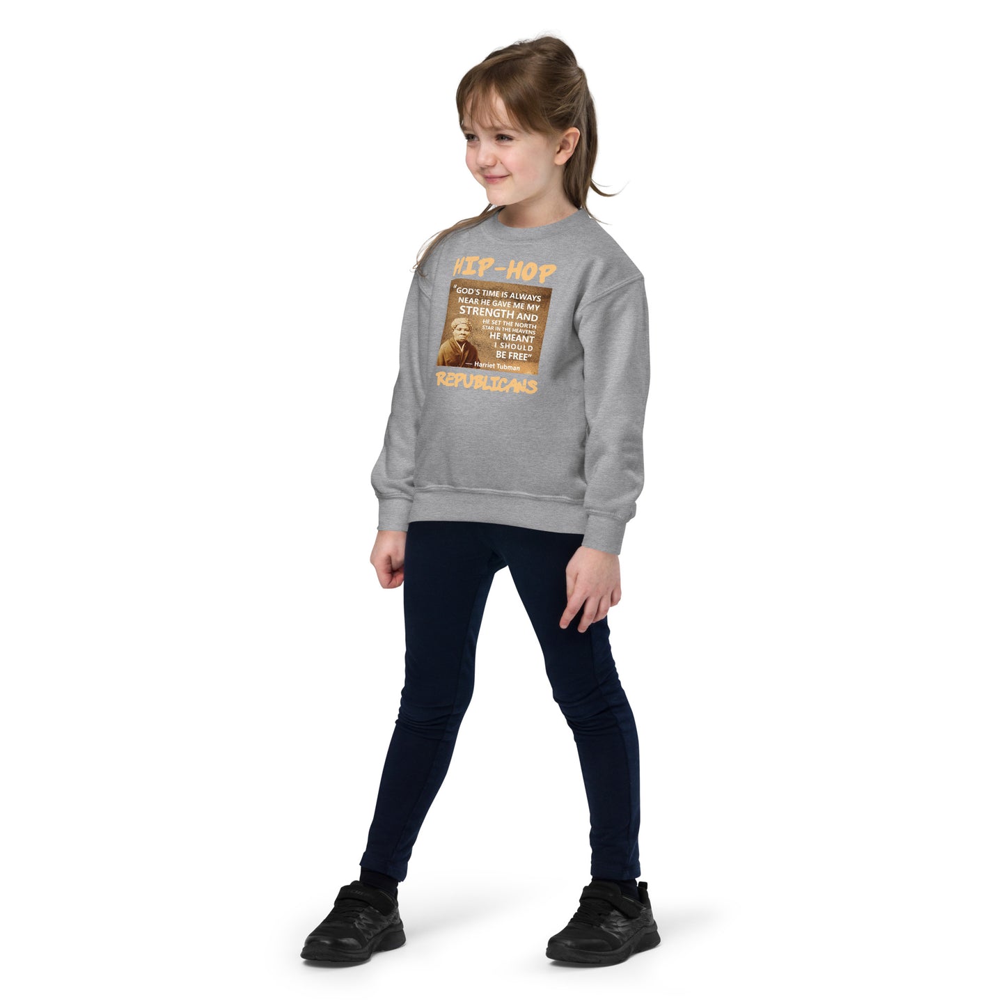 Harriet Tubman Hip-Hop Republicans Youth crewneck sweatshirt