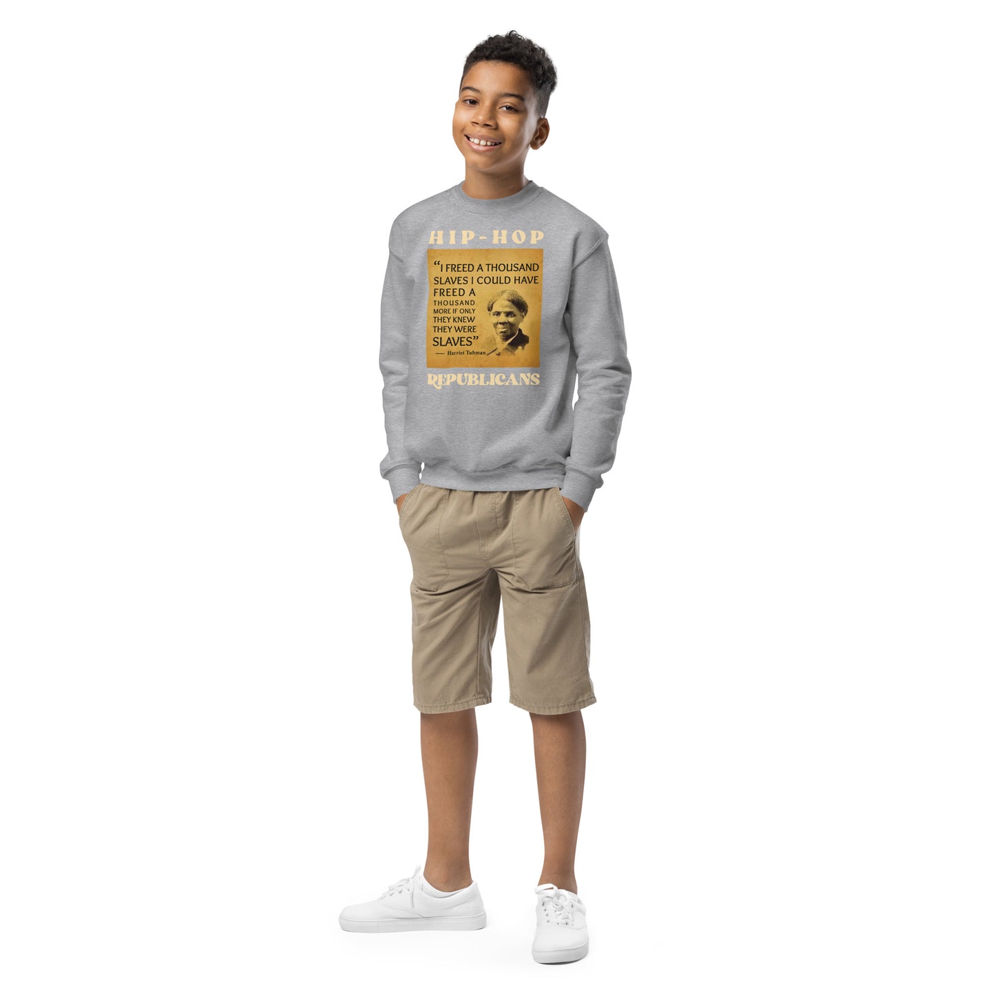 Harriet Tubman Hip-Hop Republicans Youth crewneck sweatshirt
